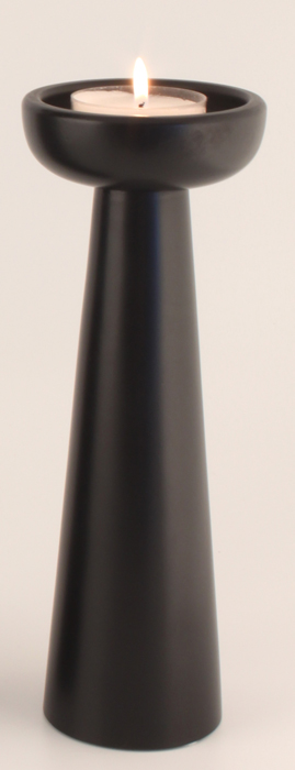 Safir Candlestick Holder Small - Colour Black