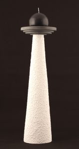 Santo Candlestick Holder - Colour White & Black