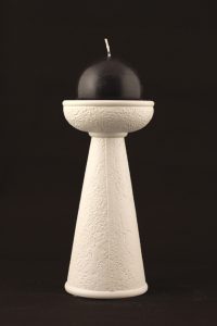 Sienna Candlestick Holder - Colour Off-White