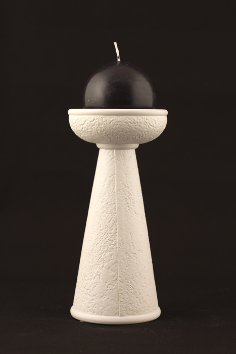 Sienna Candlestick Holder - Colour Off-White