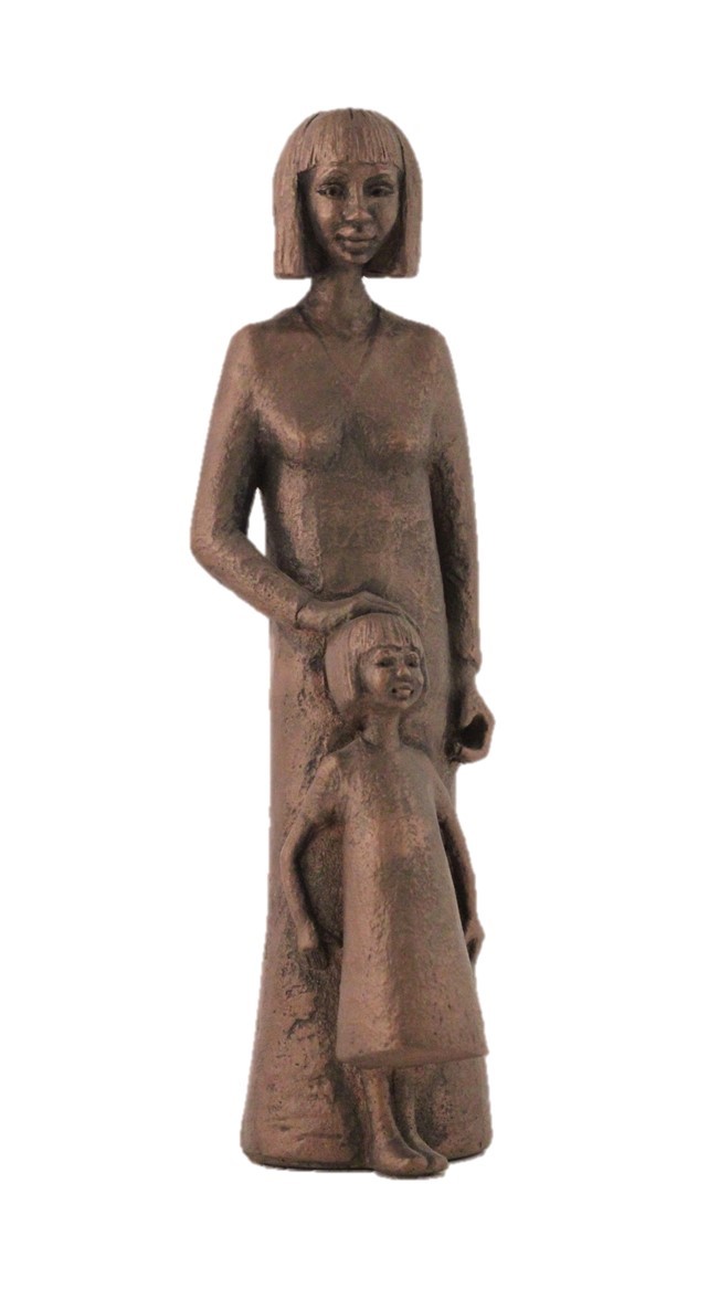 Venke With Her Daughter - Colour Bronze