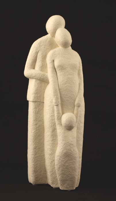 Couple With One Child - Colour Ivory