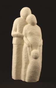 Couple With One Child - Colour Ivory