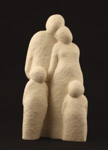 Couple With 2 Children - Colour Ivory
