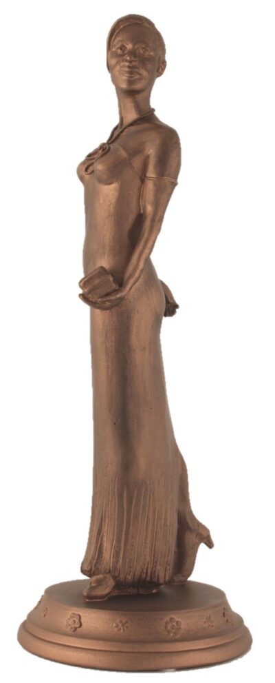 Victoria With Her Present - Colour Bronze