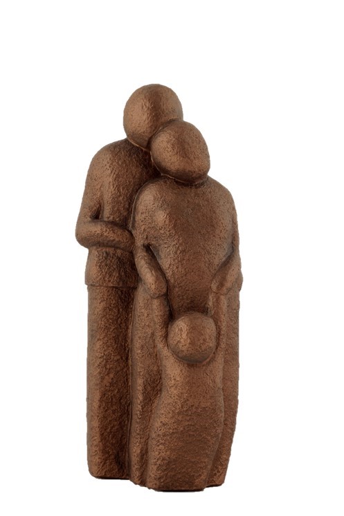Couple With One Child - Colour Bronze