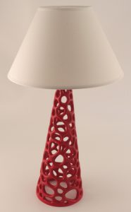 Coral Table Lamp - Colour Red