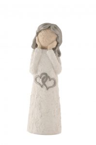 With 2 Open Hearts - Colour White