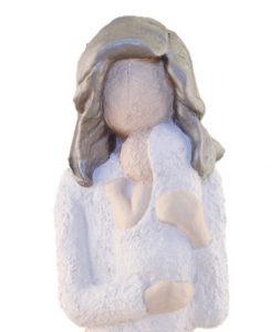 Figur - Sølv Hår