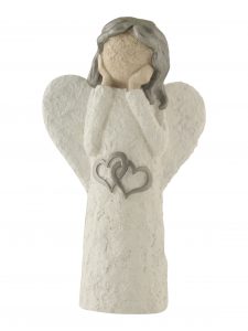 With 2 Open Hearts - Colour White