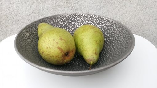Decorative bowl with pattern, 20 cm dia - colour silver and black - Image 2